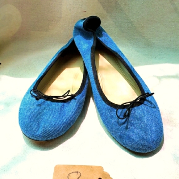 J Crew Denim Balley Flats